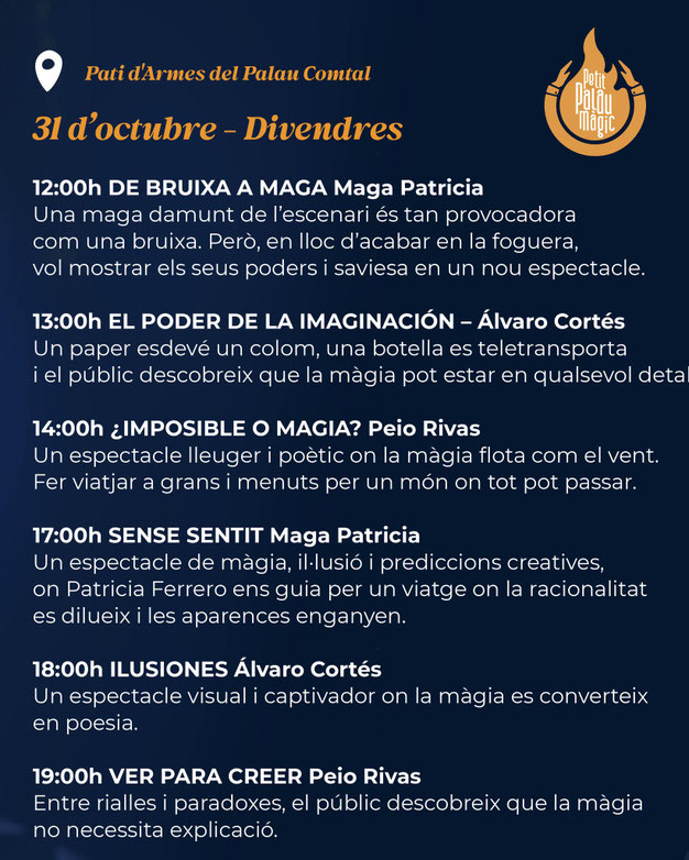 Programa de la Fira de Tots Sants en Cocentaina