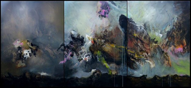 "Triptyque" dim 130cmx285cm
