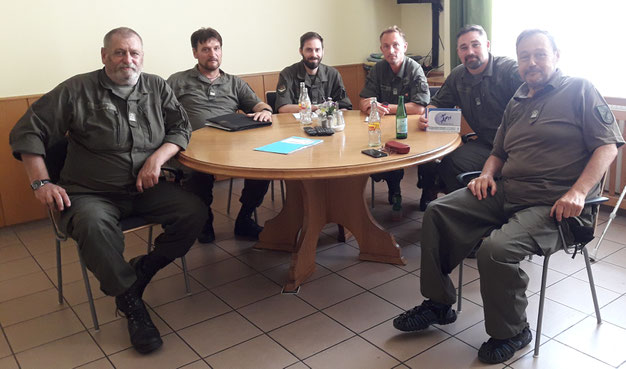 OStv HAAGER, Vzlt BAUERNHOFER,StWm BENITSCHKA, OStWm STAMPFER, StWm HÜRNER, OStv SCHWARZ