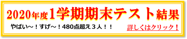 2020年1学期期末テスト結果