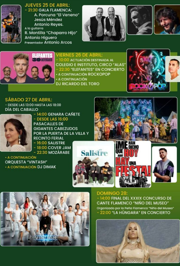 Programa de la Feria de Adamuz