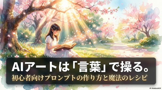 AIアートのプロンプトとは、  AIに「どんな画像を作りたいか」を伝えるための指示文です。
