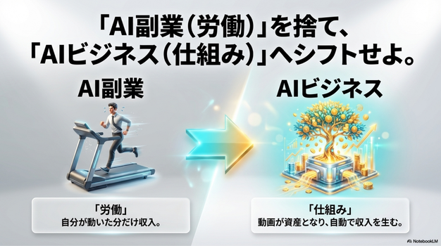 AI副業ではなく「AIビジネス」です