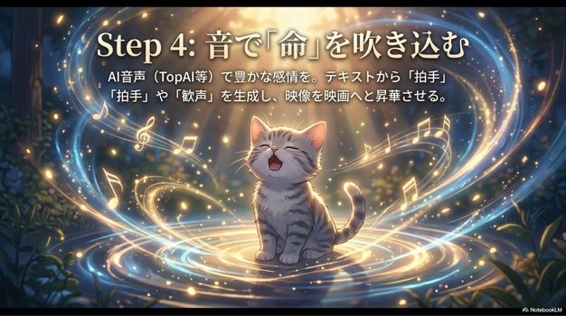 ナレーションと効果音の入れ方
