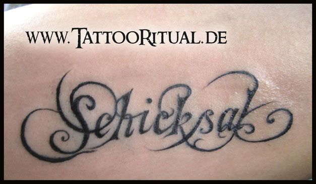 Tattoo Schriftzug, TattooRitual, Tattoo Rostock