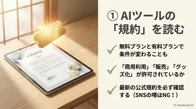 AIサービスの利用規約を確認する