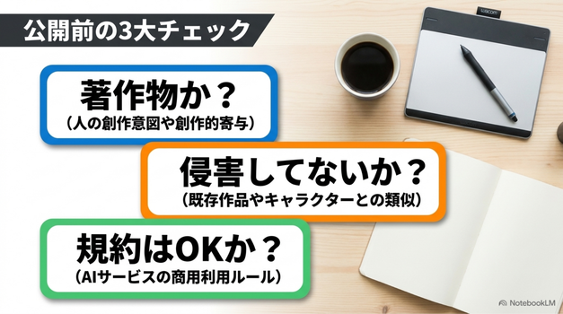 AIアートの著作権で重要なポイント
