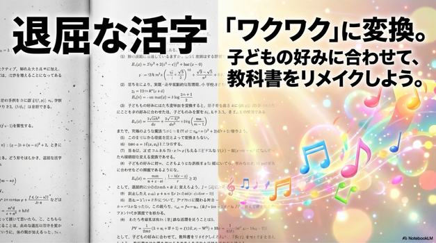 【実践】教科書を「ラジオ動画」や「少女漫画」に変える魔法の手順