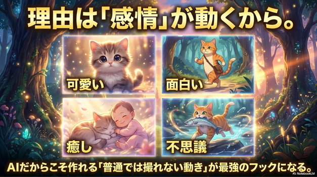 AI猫動画はなぜ伸びるの？