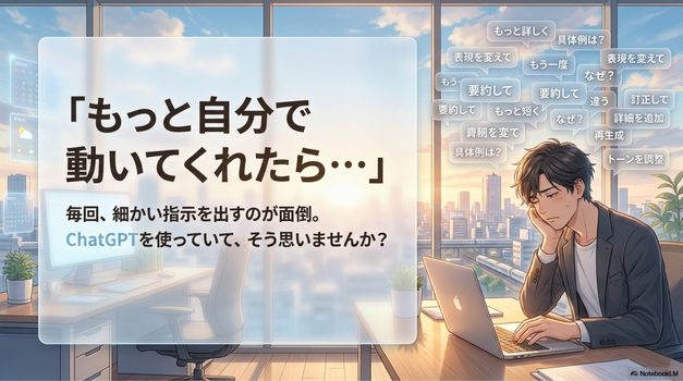 最近、ChatGPTやClaudeを使っていると  「もっと自分で動いてくれたらいいのに」  と思う場面が増えました。    そこで出会ったのがAIエージェントです。