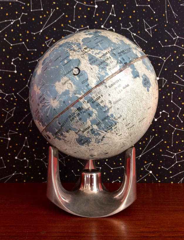 JOLI, globe lunaire, scan-globe, globe lunaire ancien, globe lunaire vintage