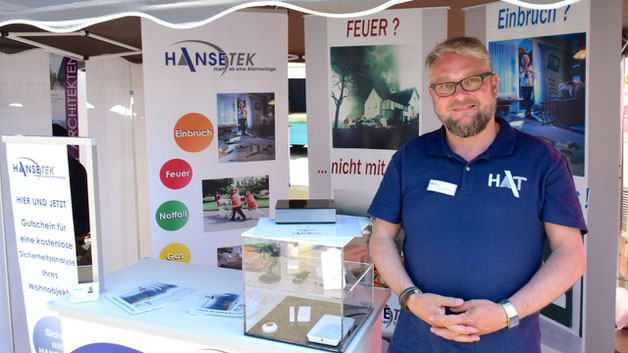 Sicherheitssysteme für das Haus stellte die Firma Hansetek vor