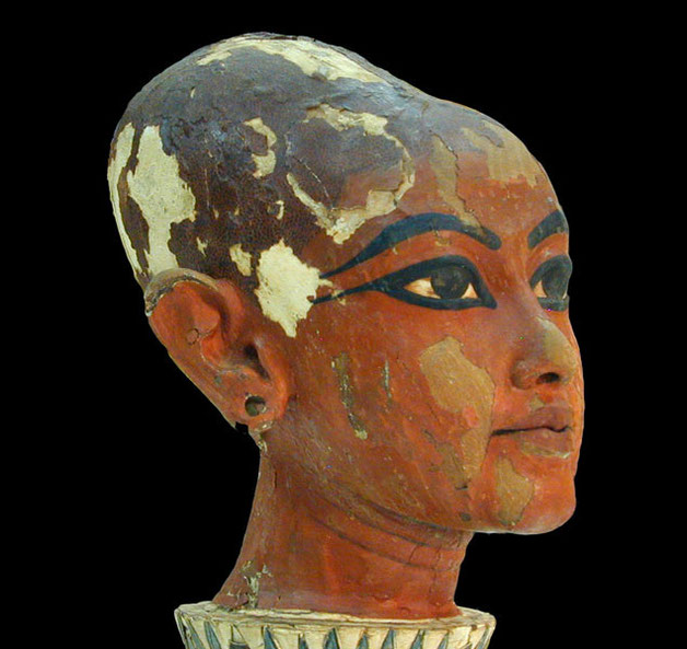 Tête du pharaon enfant Toutankhamon