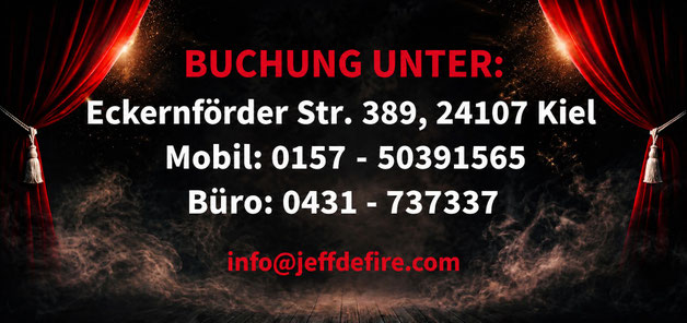 Zauberer Buchen -  Zauberer Hamburg Jeff de Fire - Profitieren Sie von seiner Erfahrung 
