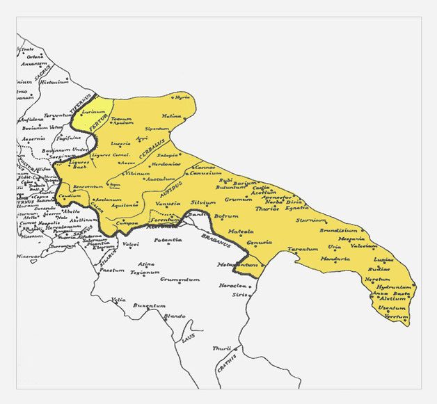 provincia Apulia et Calabria al tempo di Diocleziano