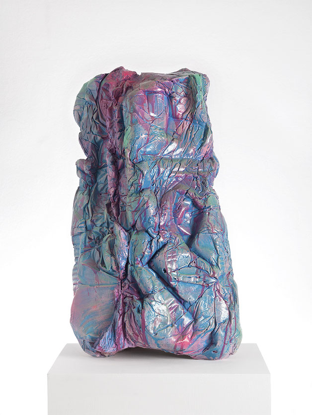 Formaunica #11817, 2017, stained and painted plaster, 65x38x32