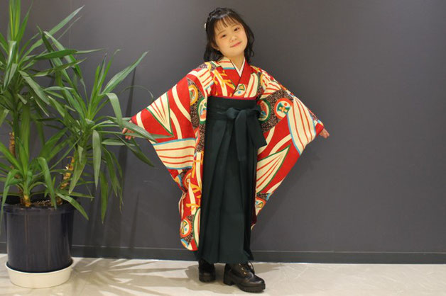 袴姿で七五三