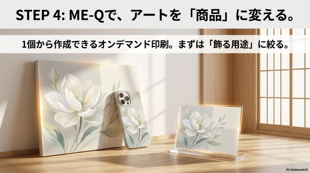 ME-Qでキャンバス商品を作る