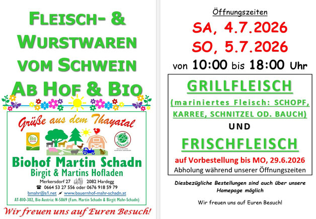 Flyer Öffnungszeiten im Dezember 2020