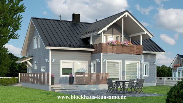 Blockhaus als Einfamilienhaus - Wohnblockhaus kaufen und bauen - Hausbau - Neubau - Hausentwurf - Grundrissplanung der Blockhäuser - Entwurfsplanung - Blockhaus als ökologisches Nullenergiehaus - Schimmelfreier Hausbau - Plusenergiehaus - Holzhaus