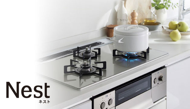 画像モデル:75㎝天板 ムーンシルバーガラストップ グレーホーローゴトク