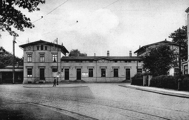 Mittlerweile nicht mehr in Betrieb: der Wandsbeker Bahnhof auf einer Aufnahme von 1920 Quelle Archiv Fricke