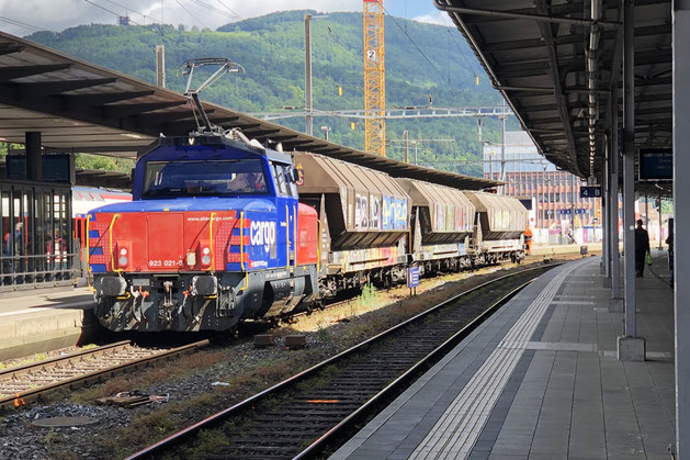 Mai 2025: SBB Cargo 923 021, Olten/CH 27.5.2025