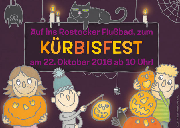 Kürbisfest im Rostocker Flussbad