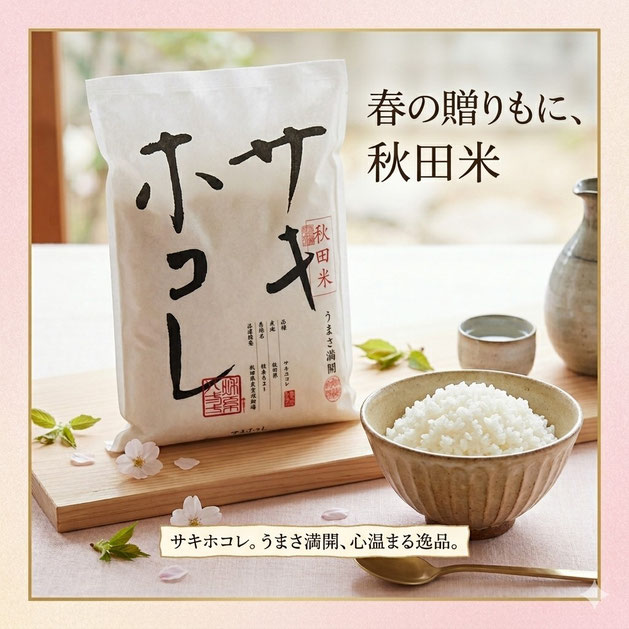 秋田が誇るプレミアム米「サキホコレ」