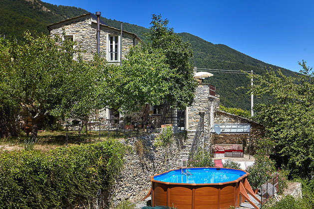 Designer holiday home in Rezzo, Liguria