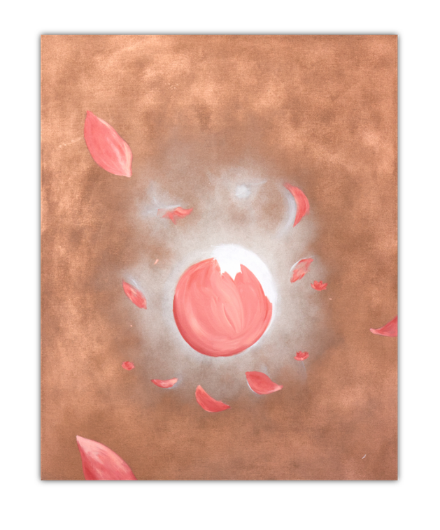 Energiebilder kaufen, Kupfer, Seerose, Lotus spirituelle Bedeutung, energiebild kaufen, seelenbild, kraftbilder für die seele, spirituelle bilder kaufen, spirituelle malerin