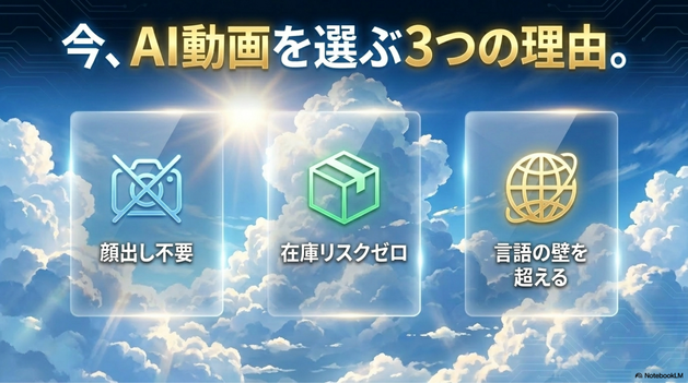 AI動画で稼ぐメリット