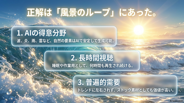 結論から言うと、 AIと相性が良いからです。  映画のような長編動画は、 まだAIだと不安定な部分があります。
