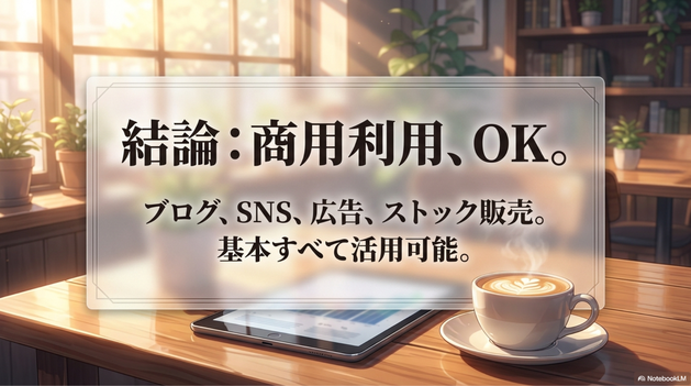 AI画像は基本的に商用利用が可能