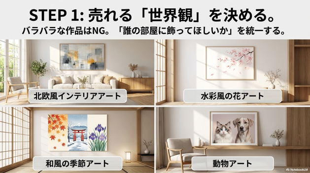 販売するジャンルを決める