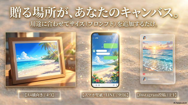 A4横向きアート（おすすめ） 印刷して飾るなら最もおすすめです。