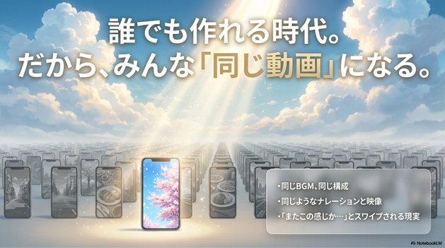 AI動画が「量産型」になりやすい理由とは？