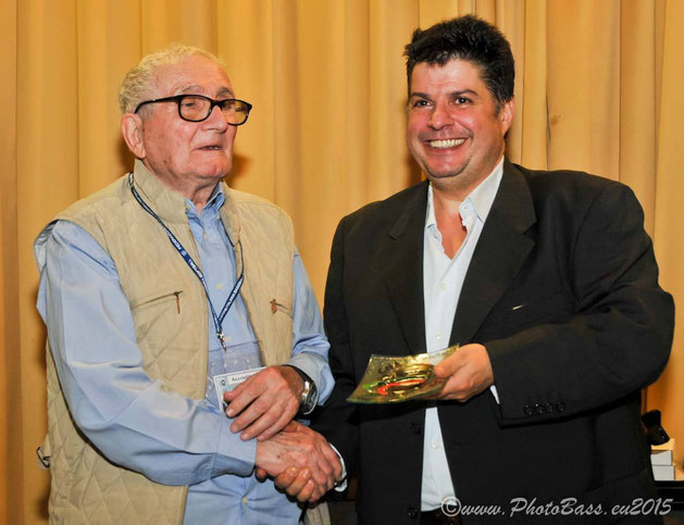 Francesco "Ciccio" Neto a sx con il Presidente del CNA Pierfranco Leone