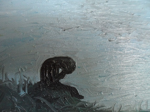 SONO TRISTE SENZA TE - 2012 olio su tela 13 x 18