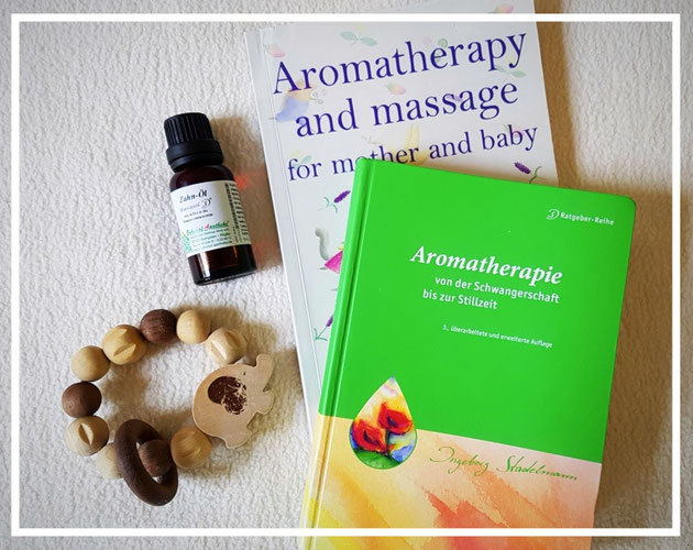 Ätherische Öle können das Baby beim Zahnen unterstützen mit Aromatherapie