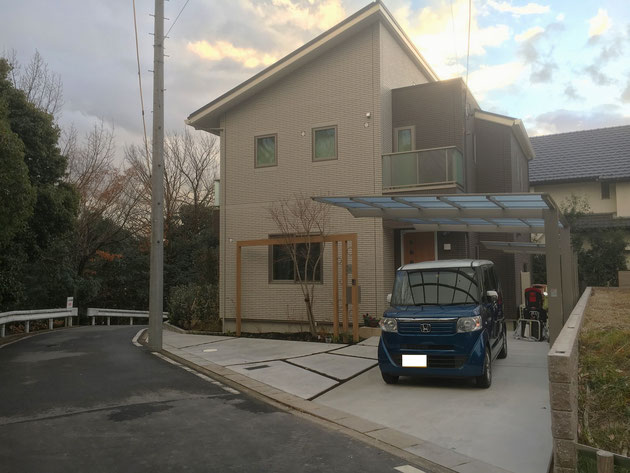 愛知県　名古屋市守山区　一条工務店　エクステリア