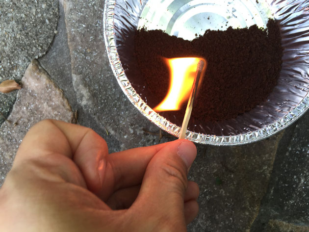 虫除け コーヒーかす