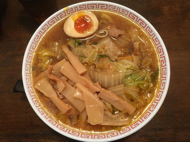 ラーメンサカイのサカイラーメンにメンマとにたまごトッピング！！！