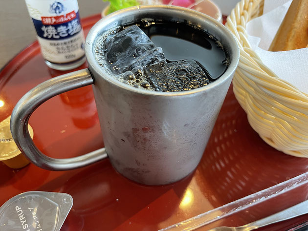 冷たそうなアイスコーヒーも美味しかった！