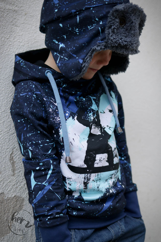 Wintermütze Cosy mit Hoodie dein Nanuk Snowboardstyle