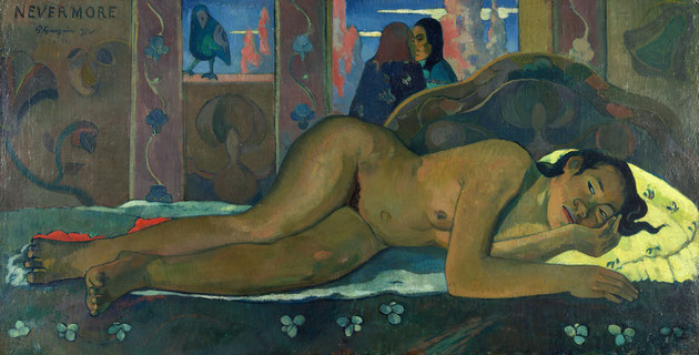 Paul Gauguin, Nevermore, c. 1897 © The Samuel Courtauld Trust, The Courtauld Gallery, London