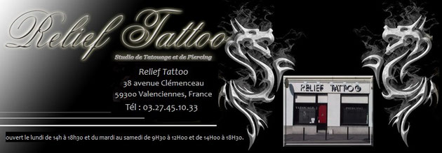 59300 VALENCIENNES - RELIEF TATTOO