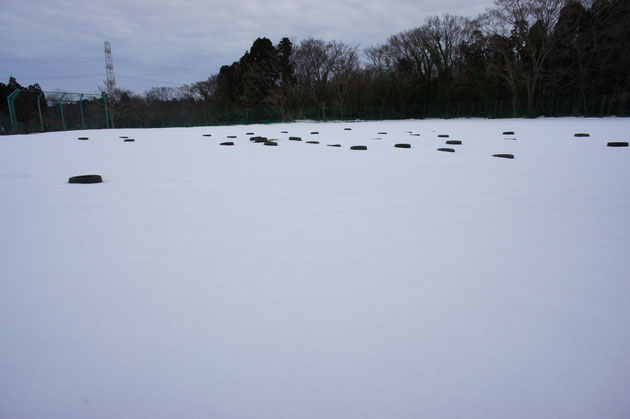 内野　シートの上にのせたタイヤが見えます