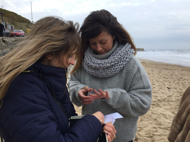 Tynemouth Beach Engagement Photo Shoot, Modelling, New Collection, Emma Hedley Jewellery, Newcastle Jeweller, Claire Collinson Photography