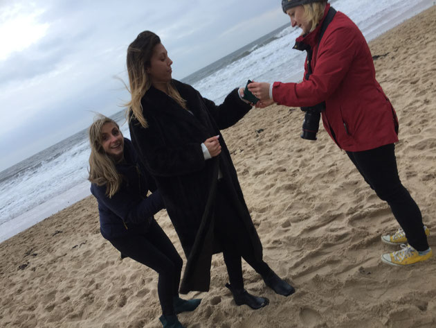 Emma Hedley Jewellery Photo Shoot on Tynemouth Beach with Claire Collinson Photography